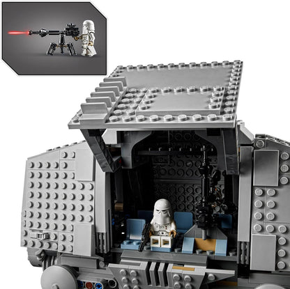 LEGO Kit de construção Star Wars AT-AT 75288, conjunto de brinquedo de construção divertido para as crianças interpretarem missões emocionantes no universo Star Wars e recriarem cenas clássicas da trilogia Star Wars (1.267 peças)