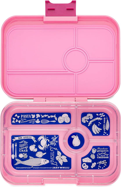 Yumbox Tapas tamanho maior - lancheira Bento à prova de vazamentos com 5 compartimentos para pré-adolescentes, adolescentes e adultos (capri rosa) (CPIII202210B)