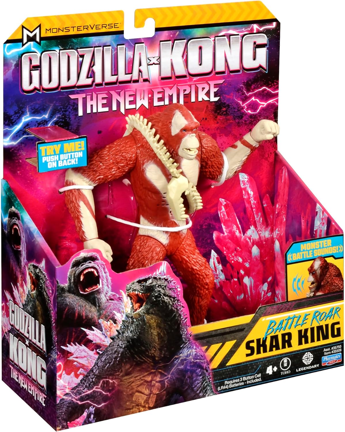 Godzilla vs. Kong: The New Empire, auténtica figura de acción de Battle Roar Skar King, 4+ años, 18 centímetros