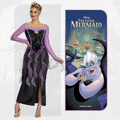 DISGUISE Traje clássico oficial da Disney Ursula adulto, fantasia de Halloween da pequena sereia para adultos tamanho L