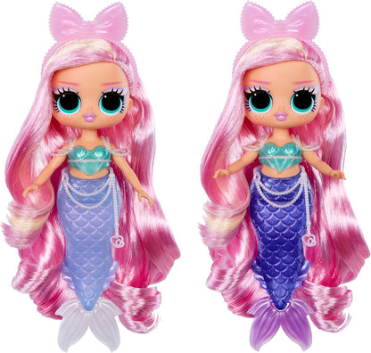 LOL. Surpresa! Tweens - Mermaid Lola Waves - Boneca fashion com cauda que muda de cor, barbatana móvel e lindos acessórios - brinquedos para crianças e colecionadores a partir de 4 anos