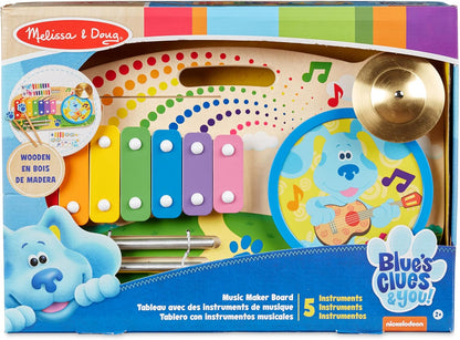 Melissa & Doug As pistas de Blue e você! Placa de madeira para criação de música