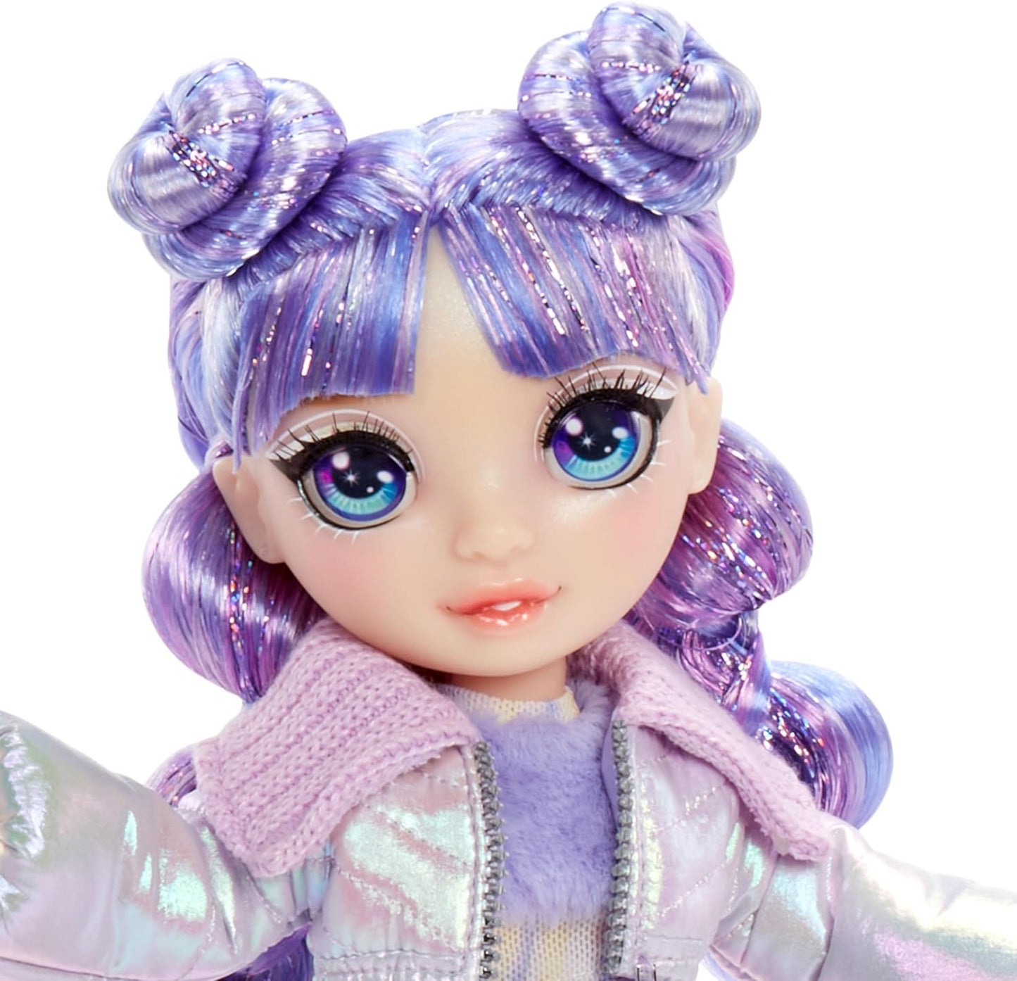 Rainbow High Winter Wonderland - Violeta (Roxo) - Boneca fashion de 28 cm, com neve mágica escondida que incha com água, vem com um kit de boneco de neve, adequado para crianças de 4 a 12 anos e colecionadores