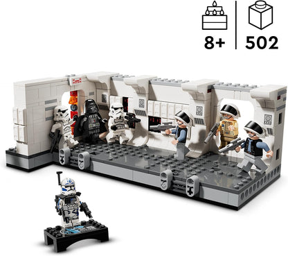 LEGO 75387 Star Wars embarcando no conjunto Tantive IV+8 anos, com 7 minifiguras incl. Darth Vader e ARC Trooper Fives do 25º aniversário