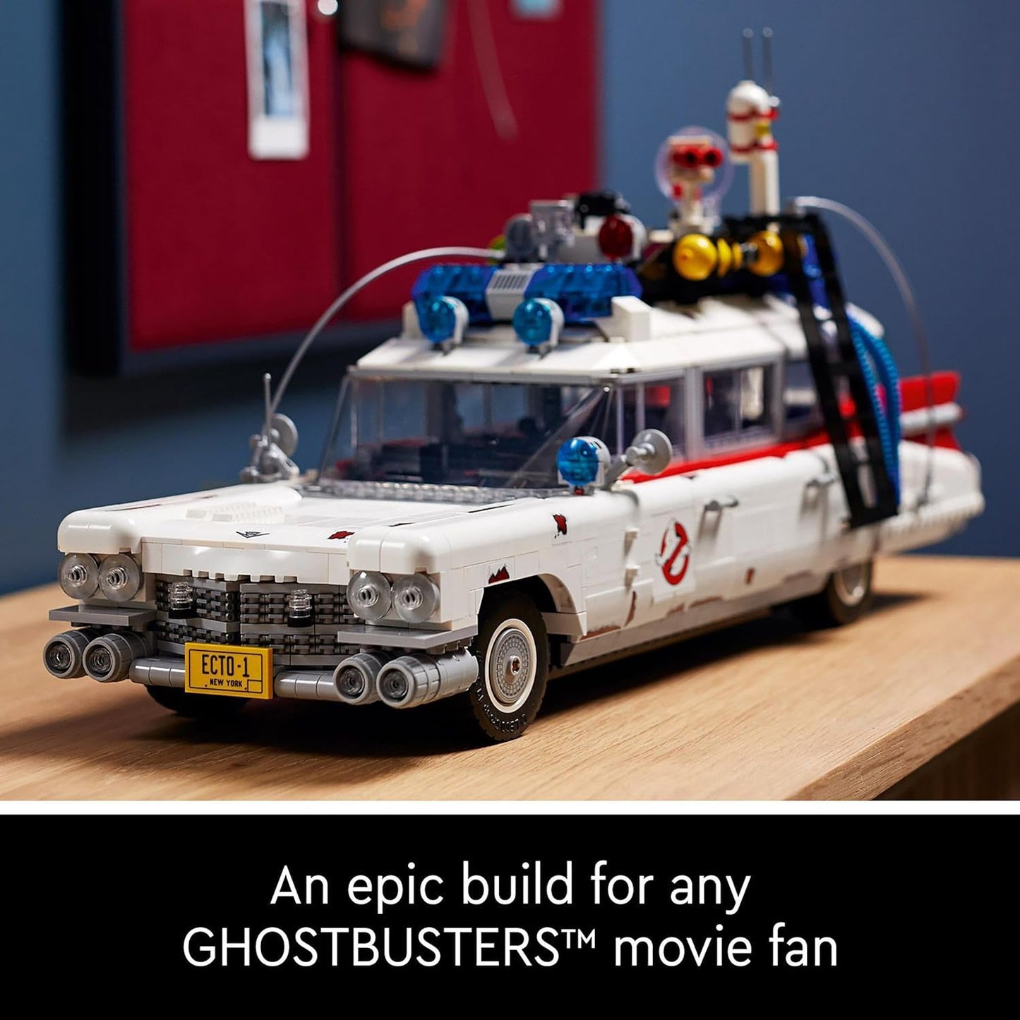 LEGO Icons Ghostbusters ECTO-1 Kit para carro, conjunto grande para adultos, ideia de presente para homens, mulheres, ela, ele, modelo colecionável para exibição, decoração nostálgica para casa 10274