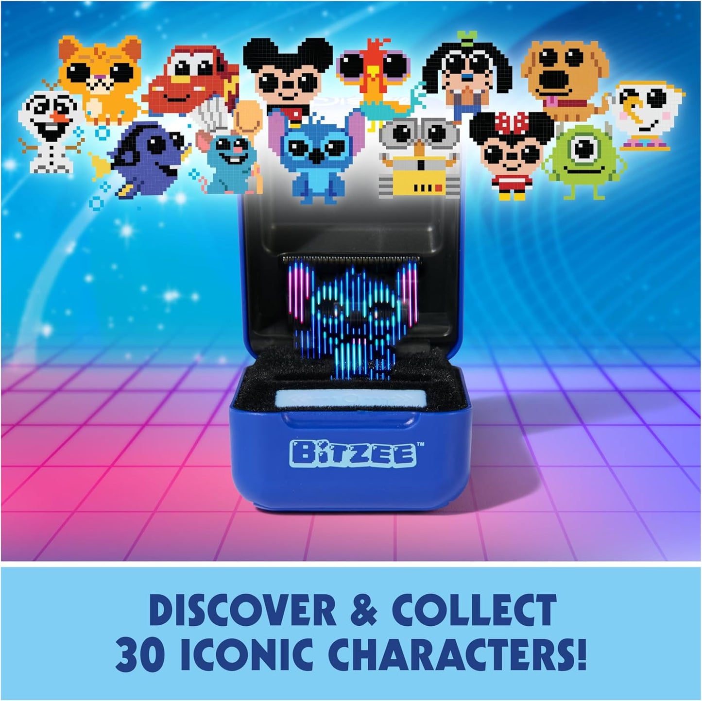 Bitzee, brinquedo interativo da Disney com 30 personagens dentro, reage a movimentos, inclinações e toques, brinquedos da Disney e brinquedos infantis de animais de estimação digitais para meninas, meninos e fãs