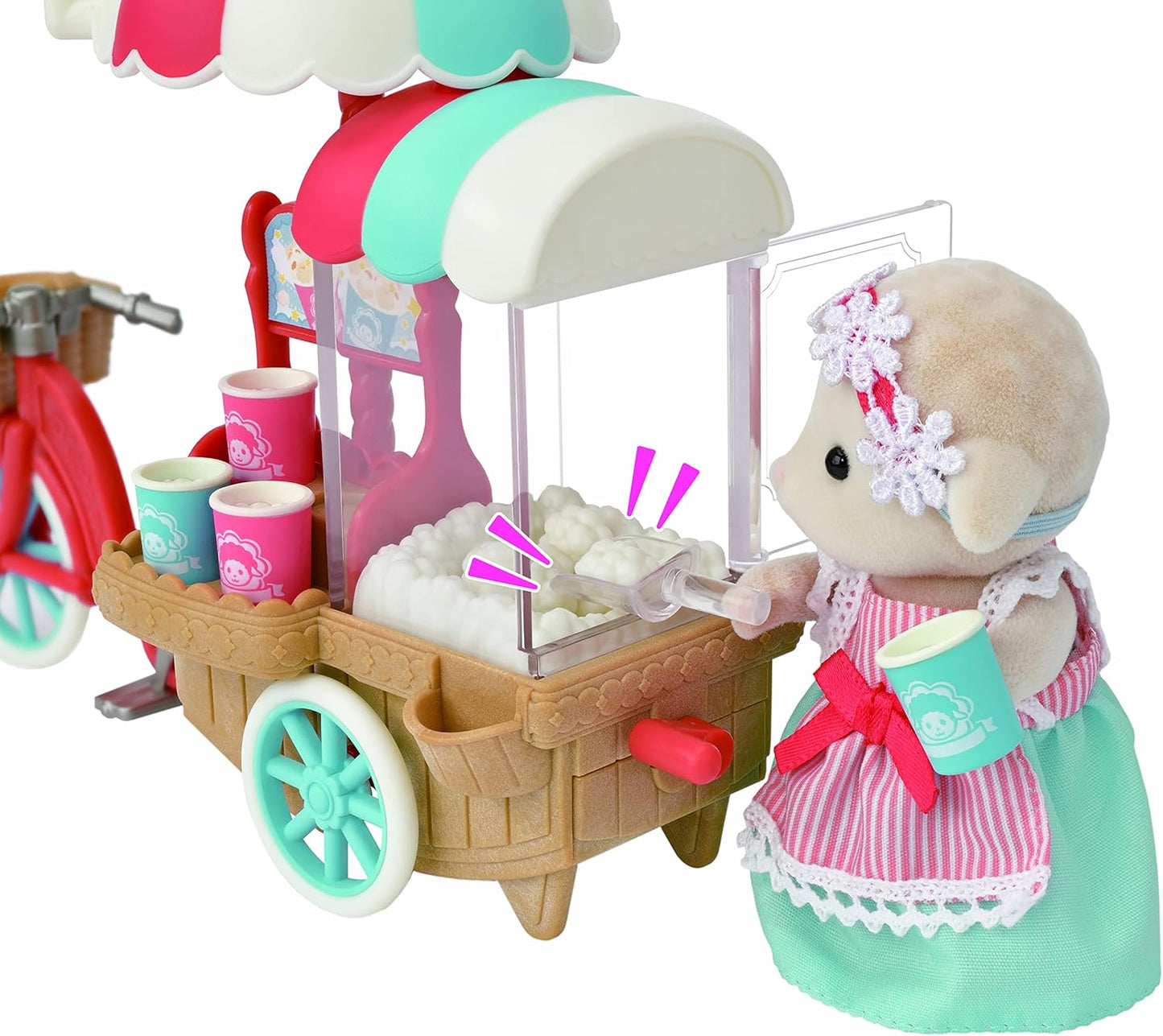 Sylvanian Families Triciclo de entrega de pipoca - Dollhouse Playset 5653