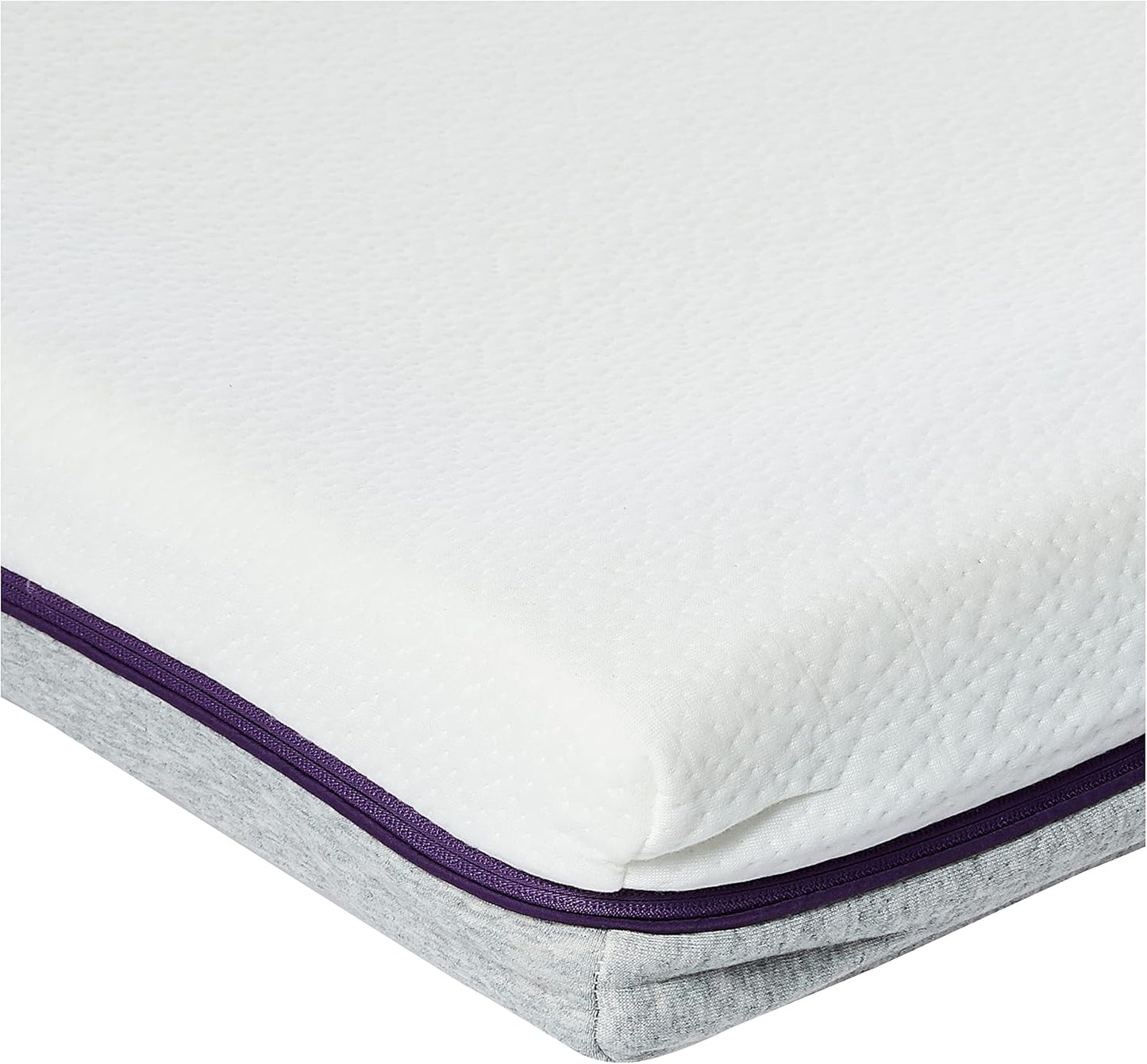 ClevaMama Colchón para cuna de bebés y niños pequeños con espuma de soporte AirGo transpirable para reducir las ataduras - 70x140x11 cm Blanco