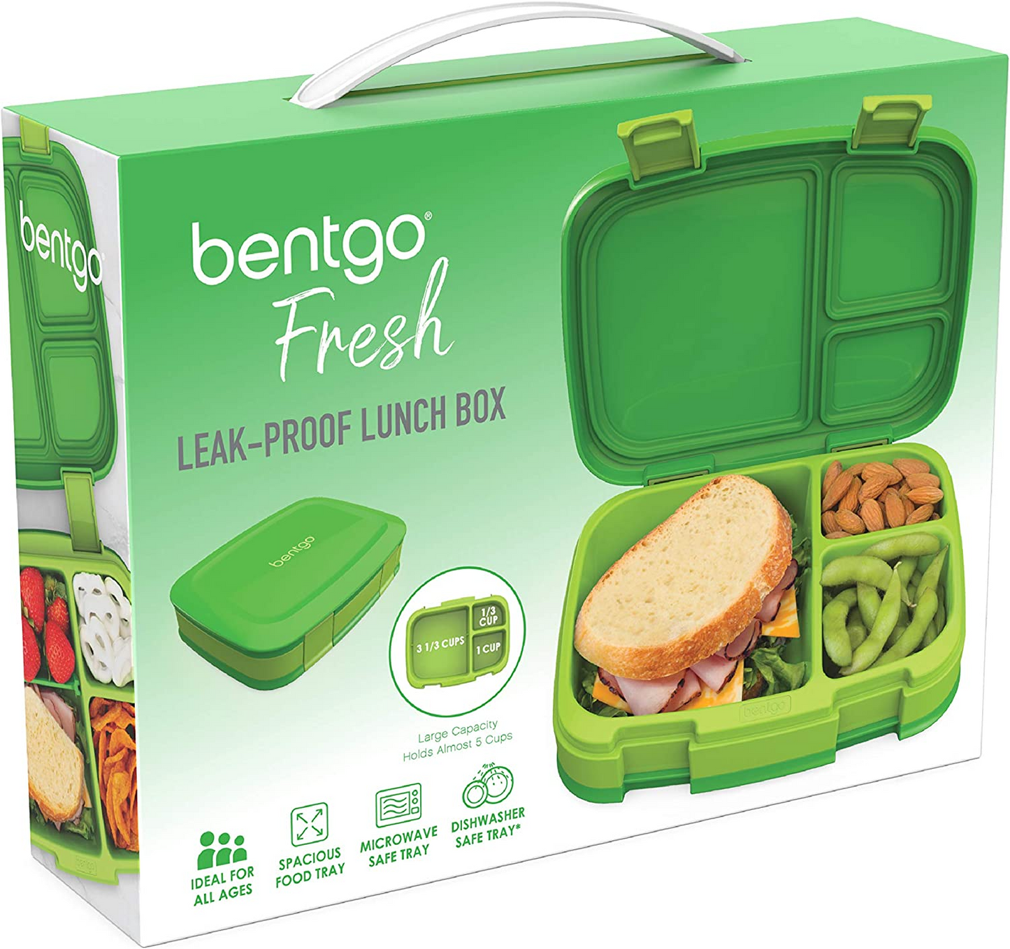 Bentgo® Lancheira infantil Brights com 5 compartimentos estilo