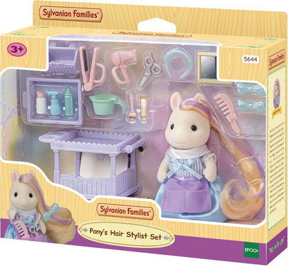 Sylvanian Families Conjunto de cabeleireiro de pônei - conjunto de casa de bonecas 5644