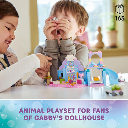 LEGO Gabby’s Dollhouse Gabby’s Kitty Care Ear Animal Playset para crianças, brinquedo de dramatização para meninas e meninos de 4 anos ou mais, com slide e figuras, presente de aniversário para crianças 10796