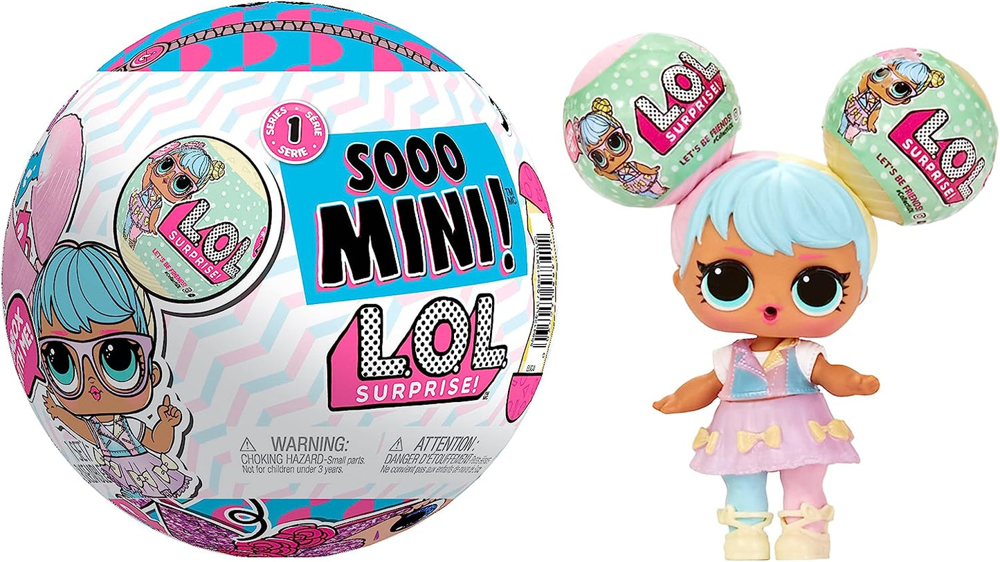 L.O.L. Surprise!  Sooo Mini Dolls - VARIEDADE ALEATÓRIA - Inclui boneca colecionável de edição limitada, 8 surpresas, mini bolas LOL Surprise - ótimo presente para crianças de 4 anos ou mais