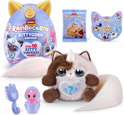 Rainbocorns Kittycorn Surprise Series 3 Himalayan (Nia) por ZURU, brinquedo de pelúcia, bicho de pelúcia colecionável, ovos surpresa para meninas