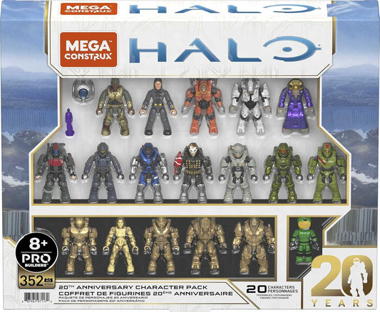 Mega Pacote de personagens do 20º aniversário do HALO Conjunto de construção infinito HALO