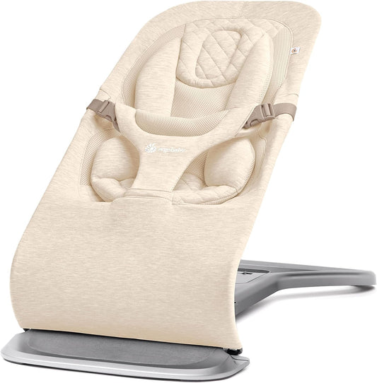 Ergobaby 3 em 1 Evolve Bouncer, espreguiçadeira ergonômica para bebês para recém-nascidos desde o nascimento até a criança, balanço para bebês com inserção para recém-nascidos