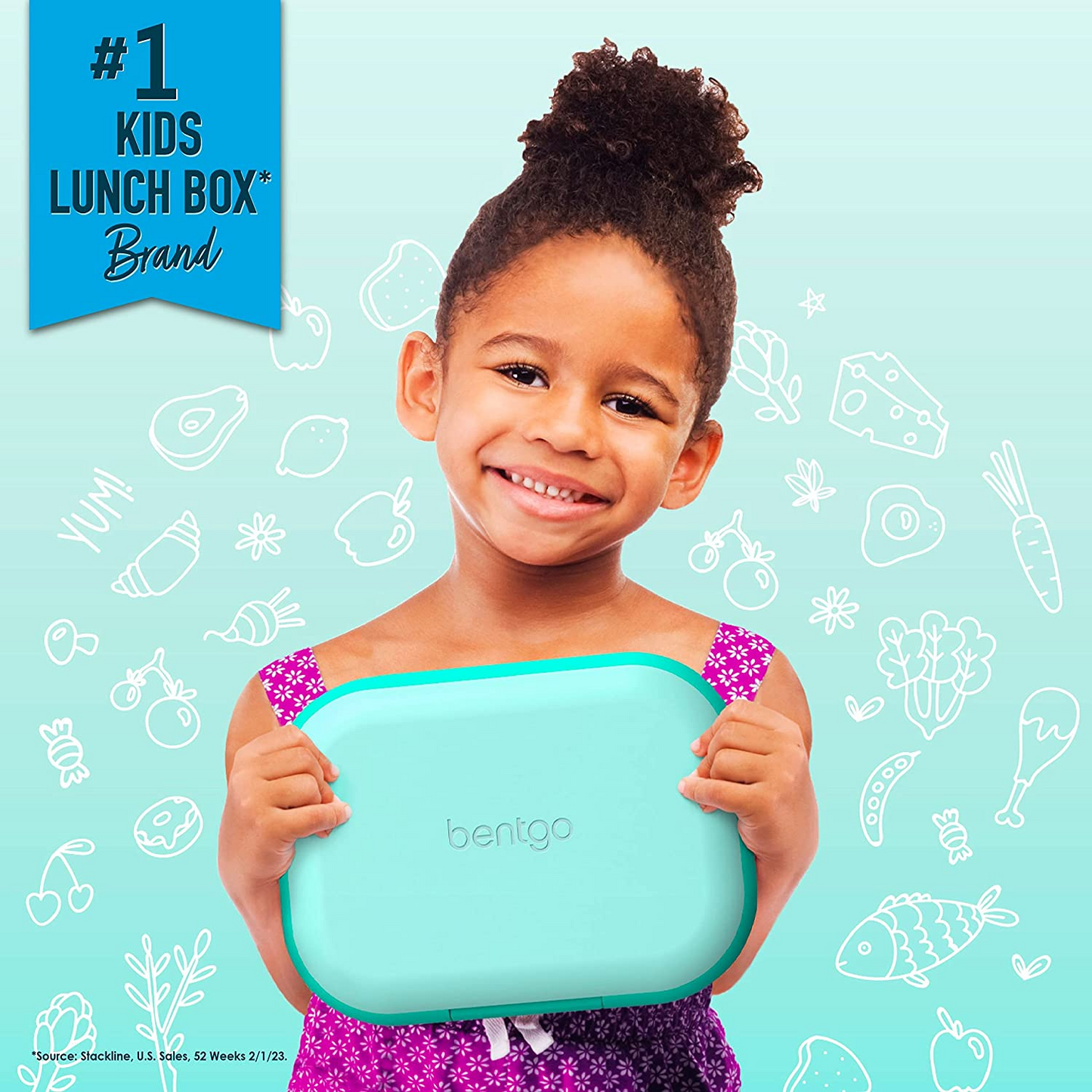 Bentgo Kids Chill Lunch Box - Solução de almoço estilo Bento com 4 compartimentos