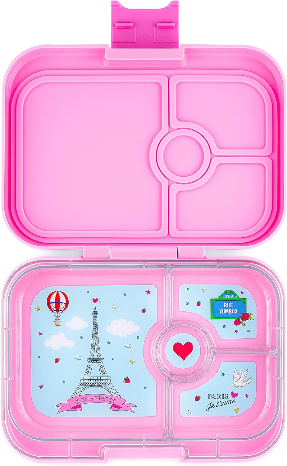 Yumbox Recipiente de lancheira Bento à prova de vazamentos Panino para crianças e adultos (azul surf (bandeja de urso polar))