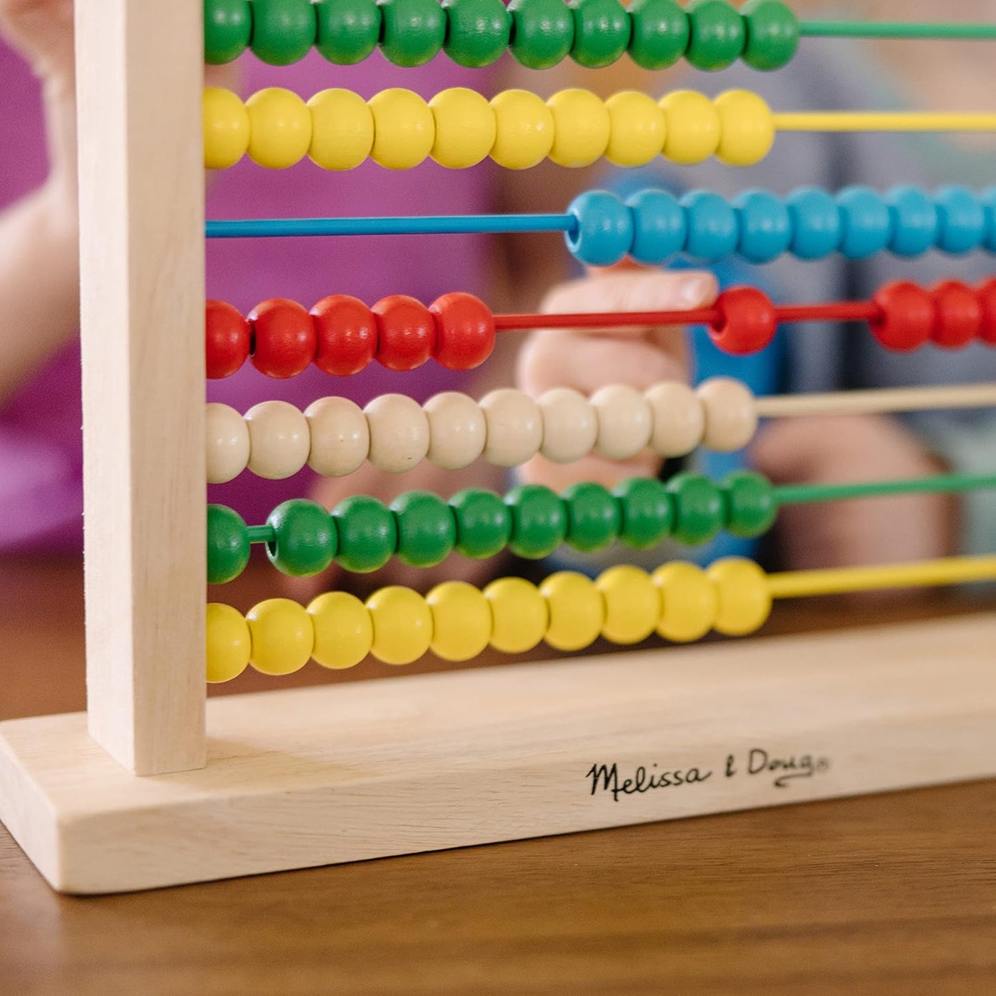 Melissa e Doug Abacus | Brinquedo de Desenvolvimento | Habilidades Motoras | Idade 3+ | Presente para menino ou menina