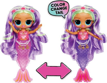 LOL. Surpresa! Tweens - Sereia Cleo Clove - Boneca fashion com cauda que muda de cor, barbatana móvel e lindos acessórios - Brinquedos para crianças e colecionadores a partir de 4 anos