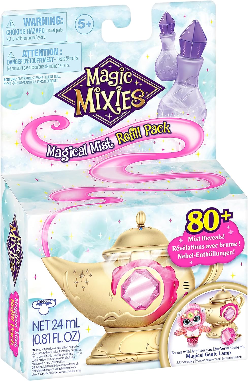 Magic Mixies - Pacote de recarga de névoa mágica para lâmpada Magic Genie,