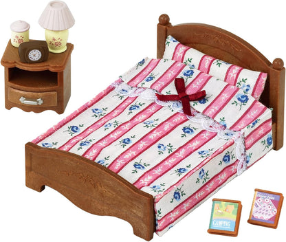 Sylvanian Families Conjunto de sala de estar confortável cama semi-casal