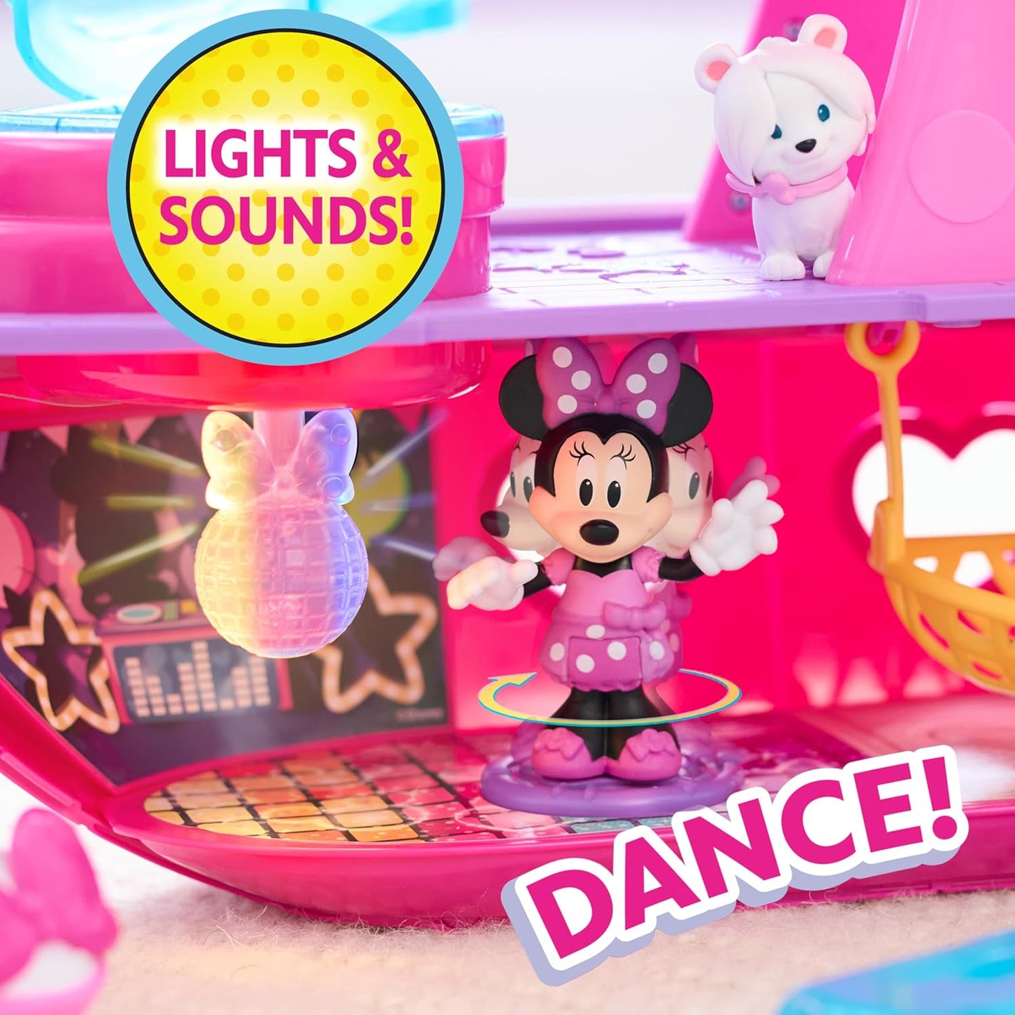 Just Play Disney Junior Minnie Mouse Bowdazzling Yacht Playset, brinquedos infantis para maiores de 3 anos