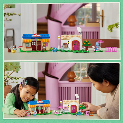 LEGO Animal Crossing Nook’s Cranny & Rosie’s House Brinquedo de construção criativo para crianças, meninas e meninos com mais de 7 anos, inclui 2 personagens da série de videogame, ideia de presente de aniversário 77050