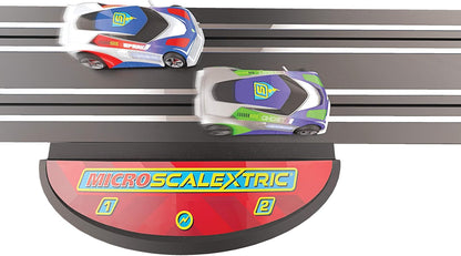 Scalextric Pacote de extensão de trilha Micro Scalextric - Retas e curvas - Amplie seu layout em 148 cm, inclui 6 retas de 150 mm e 4 curvas de 45 graus, acessórios Micro Scalextric