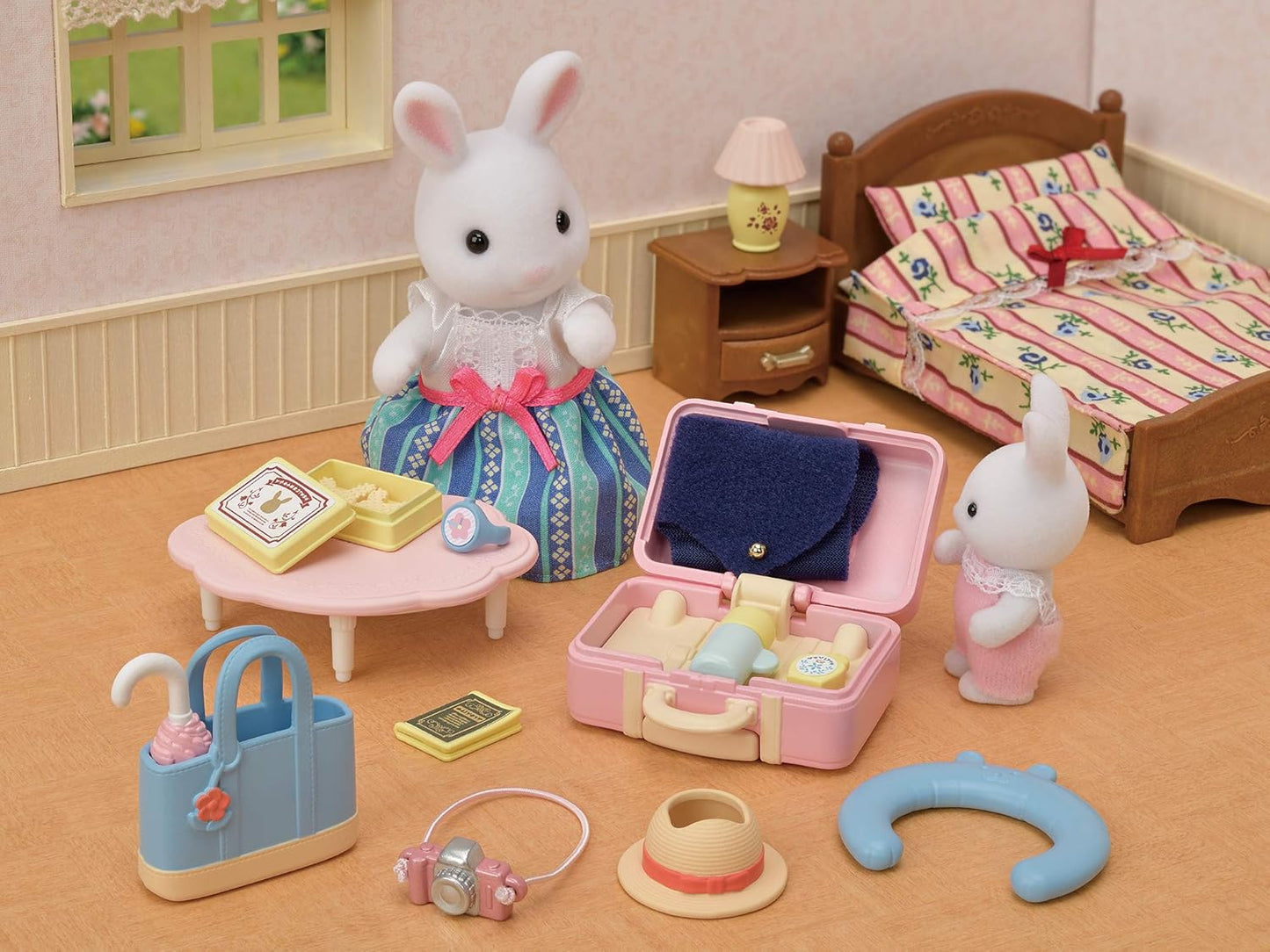 Sylvanian Families Conjunto de viagem de fim de semana - Mãe Coelho da Neve - conjunto de casa de bonecas 5641