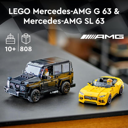 LEGO 76924 Speed Champions Mercedes-AMG G 63 e Mercedes-AMG SL 63 - 10 anos ou mais 76924