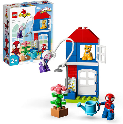 LEGO DUPLO Marvel Spider-Man's House, Spidey e seus incríveis amigos brinquedo montável para crianças, meninos e meninas com mais de 2 anos de idade, conjunto de super-heróis