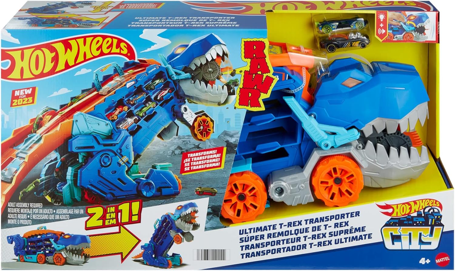 Missão de resgate T-Rex!, Hot Wheels City, Hot Wheels Português