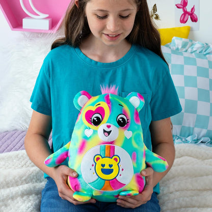 Ursinhos Carinhosos, Good Vibes Bear Squishes de 25 cm, brinquedo de pelúcia fofo colecionável, brinquedos fofinhos para crianças, brinquedos macios para meninas e meninos, ursinhos fofos adequados para meninas e meninos de 4 anos ou mais