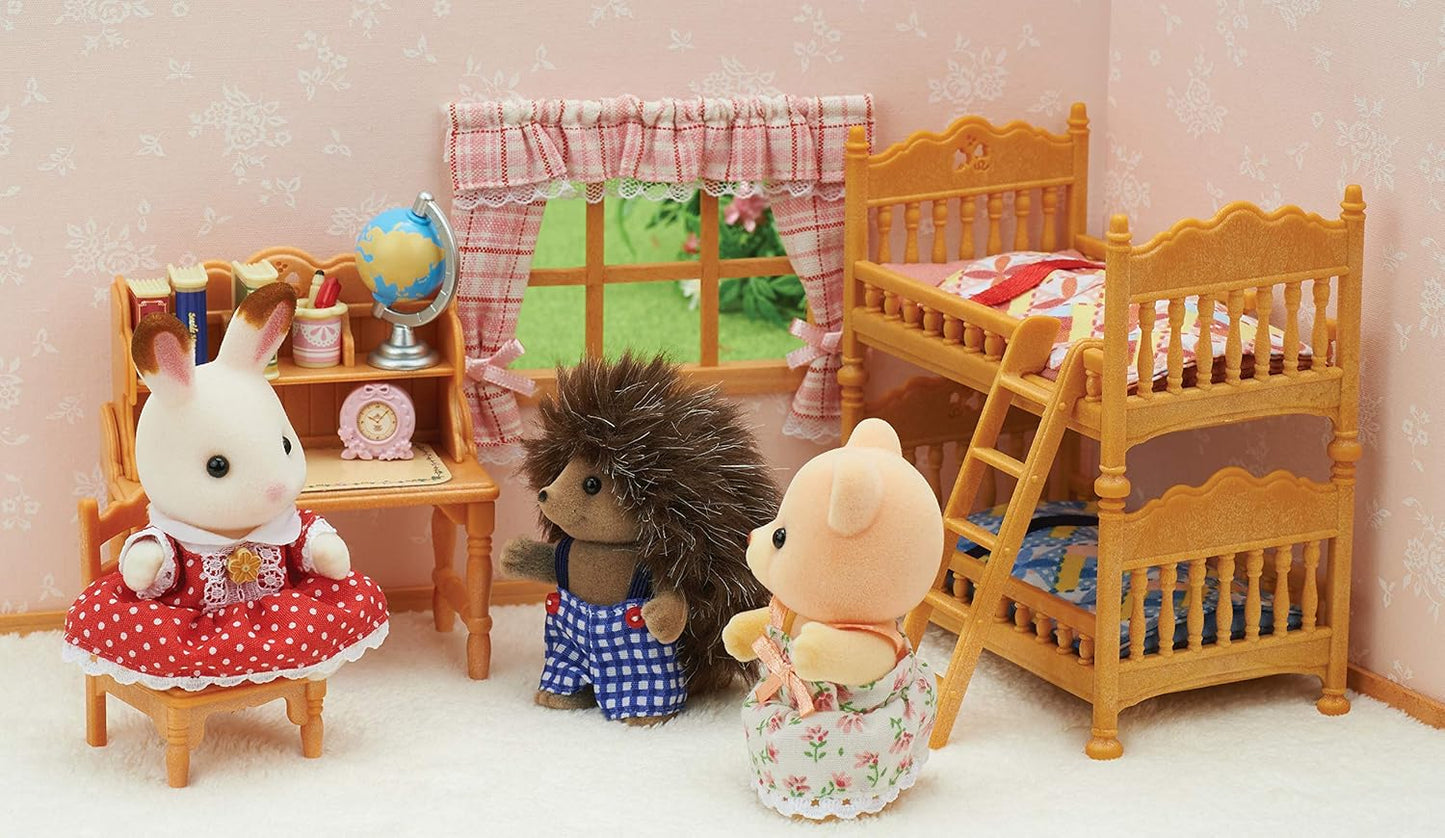 Sylvanian Families 5338 Conjunto de quarto infantil, multicolorido e famílias - Conjunto de banheiro