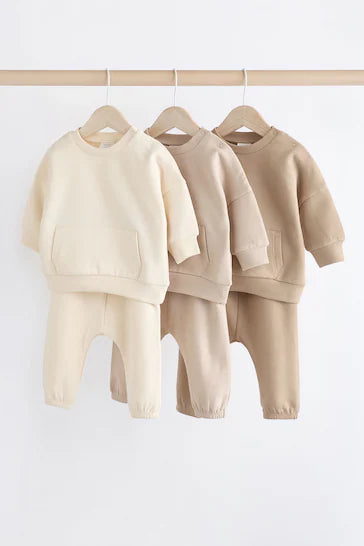 |Bebé| Suéteres y joggers para bebé Cozy Neutral, paquete de 6 (0 meses a 3 años)