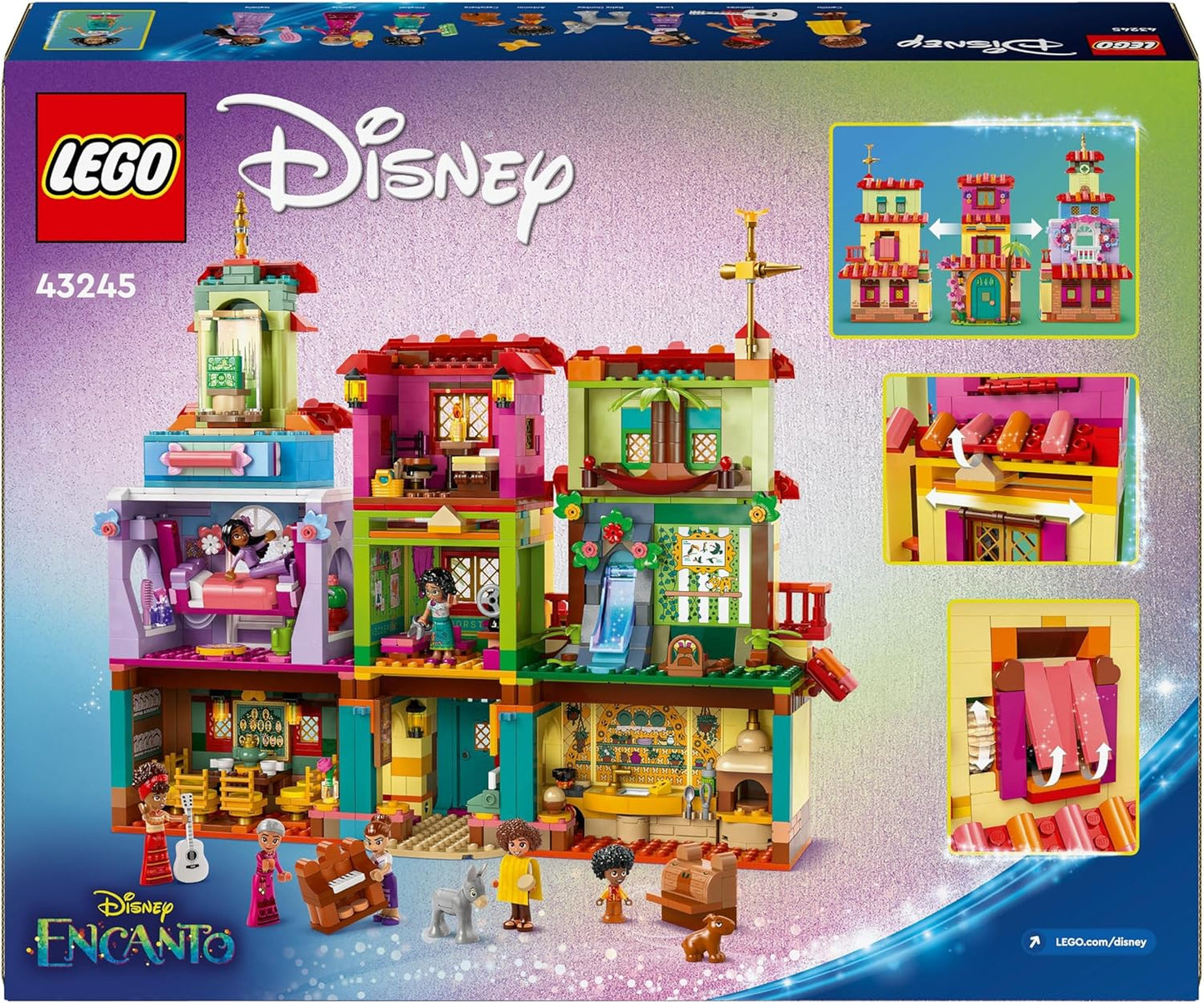 LEGO 43245 Disney Encanto The Magical Madrigal House Building Toy Set