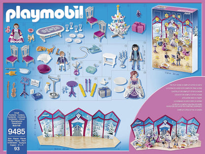 Playmobil 9485 Calendario de Adviento Bola de Navidad con plato giratorio, juguete coleccionable para niños, juego de rol divertido e imaginativo, juego adecuado para niños a partir de 4 años