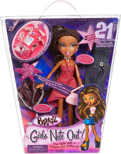 Bratz Boneca de moda de edição especial de 21º aniversário - SASHA - Inclui 2 roupas de moda, 2 pares de sapatos, bolsa e acessórios glamorosos - Relançamento favorito dos fãs - Para crianças e colecionadores com mais de 4 anos