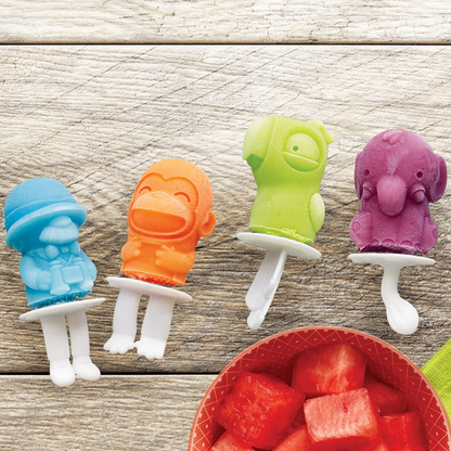 Zoku Molde de picolé de silicone de 6 peças Summer Pops, 145