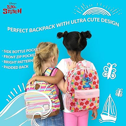 Disney Mochila para meninas, mochilas escolares Stitch para meninas