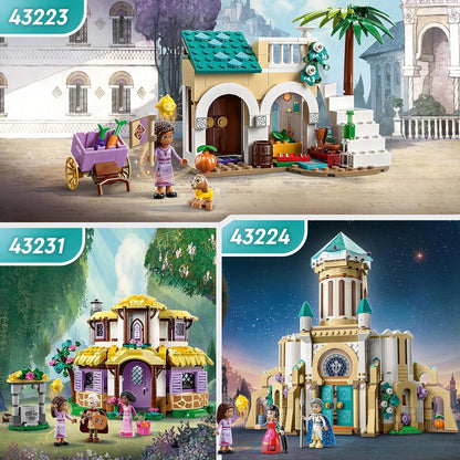 LEGO 43231 Disney Wish Asha's Cottage Playset, abrindo Toy Dollshouse do filme Wish com minibonecas Asha, Sakina e Sabino e figura de estrela, ideia para crianças, meninas e meninos