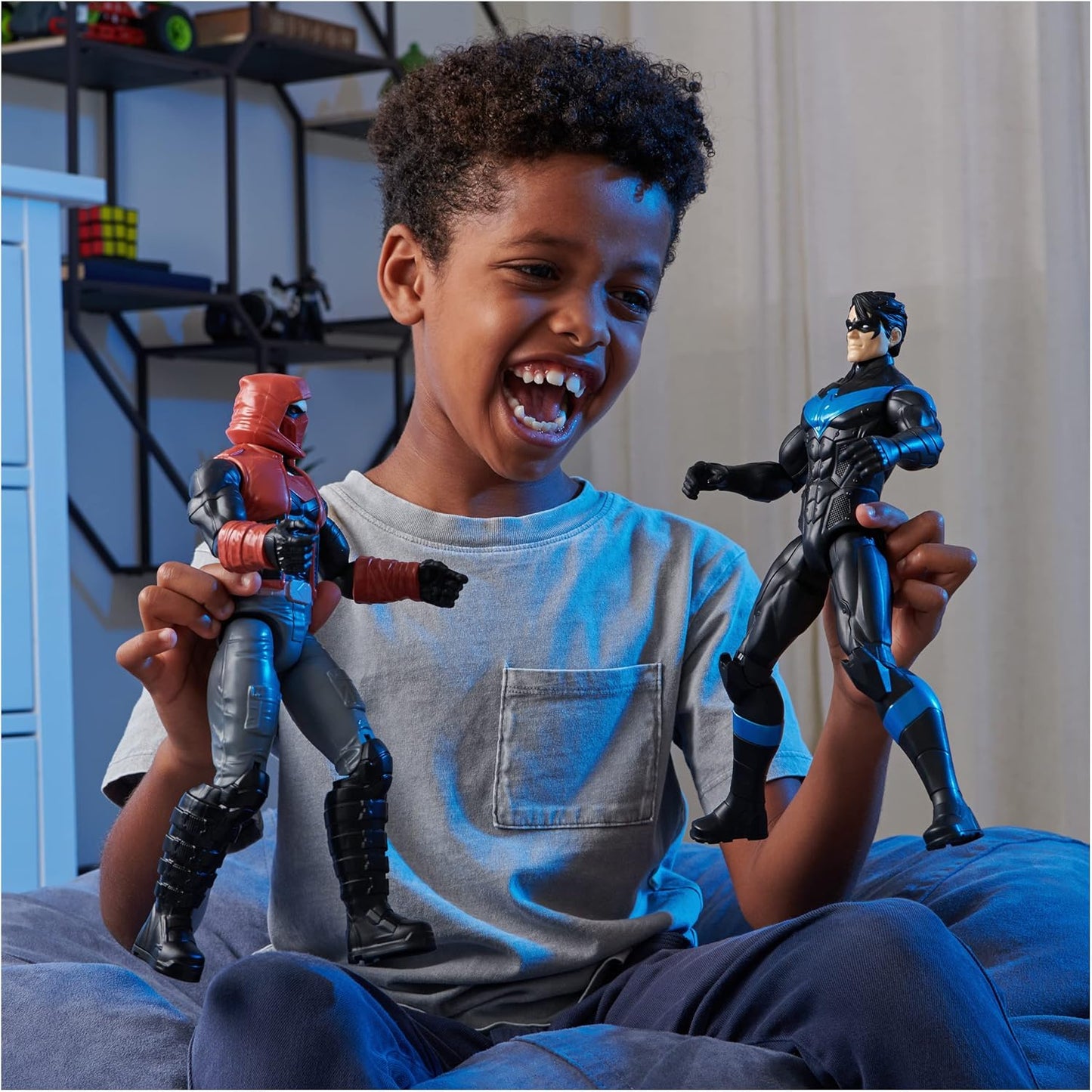 DC Comics, boneco de ação Red Hood de 12 polegadas, brinquedos infantis para meninos e meninas de 3 anos ou mais