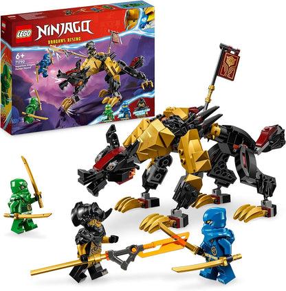 LEGO NINJAGO Cole's Elemental Earth Mech, brinquedo de boneco de ação, conjunto de construção Dragons Rising com personagem ninja Cole minifigura, presente para meninos, meninas e crianças de 7 anos ou mais 71806