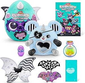 Rainbocorns ZURU Monstercorn Surprise, Rat, da ZURU Surprise Unboxing Soft Toy, Fantasy Monster presentes para meninas, brincadeira imaginária com acessórios vestíveis