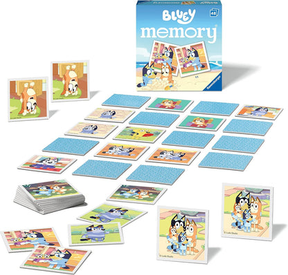 Ravensburger Jogo de memória Bluey Mini Matching Picture Snap Pairs para crianças de 3 anos ou mais