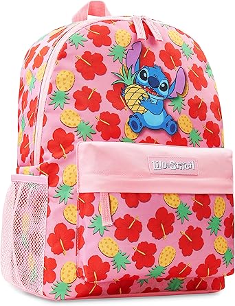 Disney Mochila para meninas, mochilas escolares Stitch para meninas