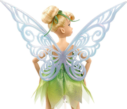 Mattel Boneca Tinker Bell colecionadora da Disney com asas para comemorar os 100 anos de maravilhas da Disney, inspirada no filme da Disney, presentes para crianças e colecionadores