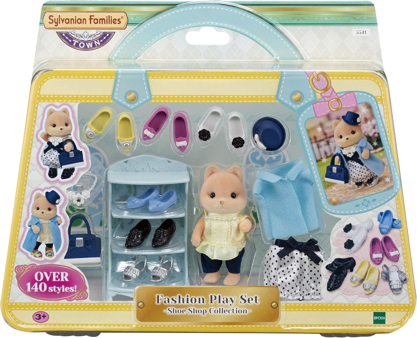 Sylvanian Families Conjunto de moda - Coleção de loja de sapatos - casa de bonecas playest 5541