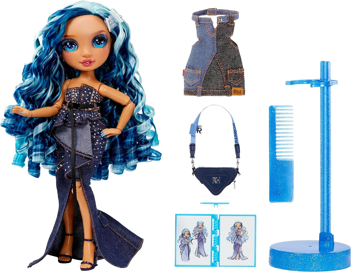 Rainbow High Fantástica boneca fashion - SKYLER BRADSHAW - 4 a 12 anos de idade