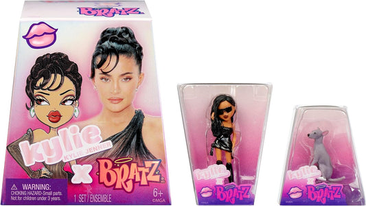 Bratz Mini x Kylie Jenner - Série 1-2 Mini Bratz em cada pacote - Embalagem cega funciona como display - Figuras colecionáveis para crianças e colecionadores com mais de 6 anos